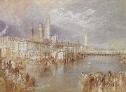 Rouen,looking up the Seine (mk31) William Turner